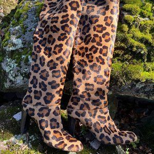 Diane B Pony Leopard boots